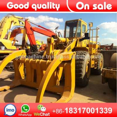 Used 966E Wheel Loader With Grapple Clamp Wood Log For Sale